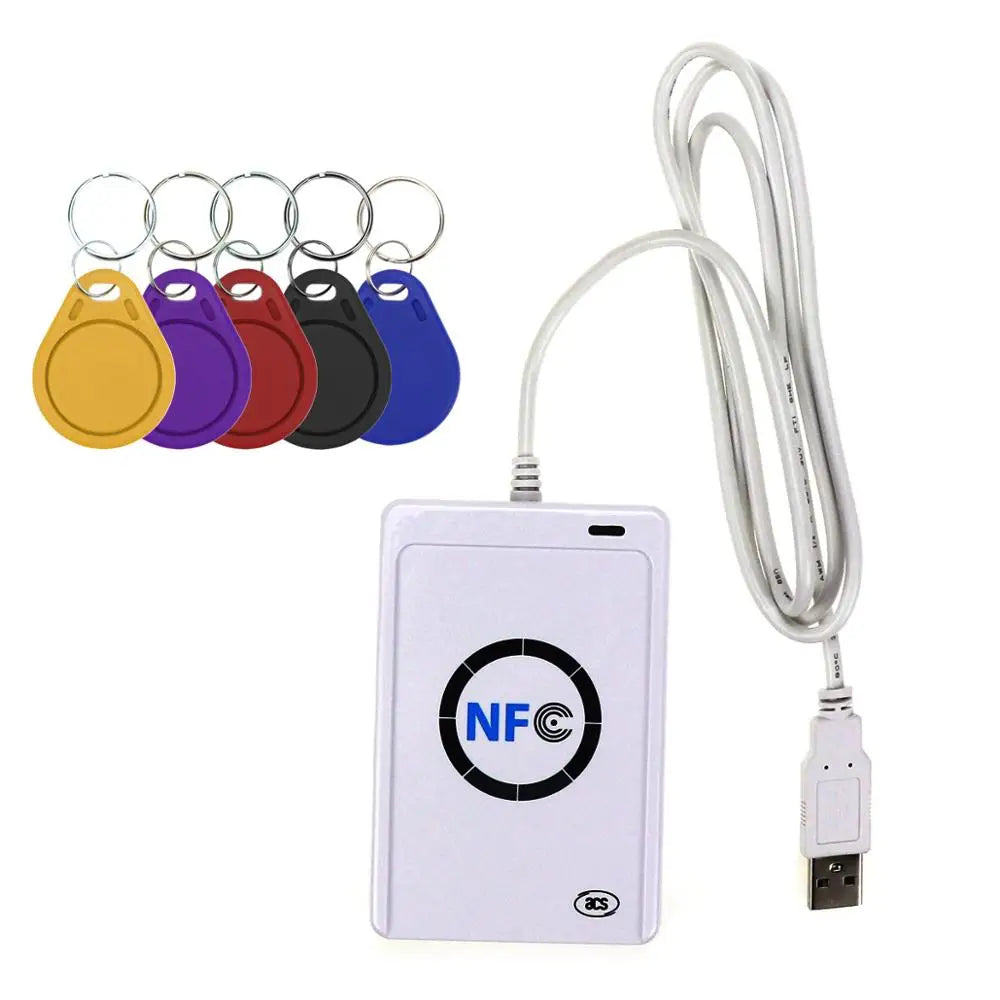 ACR122U NFC RFID Reader USB Smart Card Writer SDK M-ifare Copy Clone Software Copier Duplicator Writable S50 13.56mhz UID