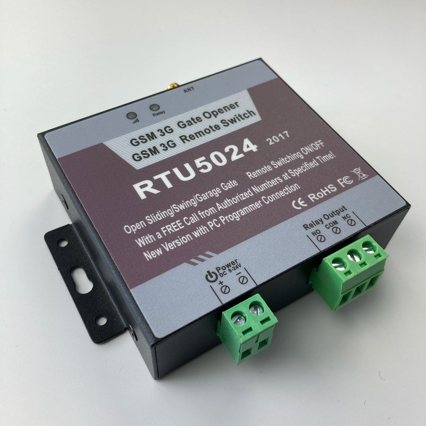 Red version RTU5024 gsm relay sms call remote controller gsm gate opener switch USB pc programmer and software included