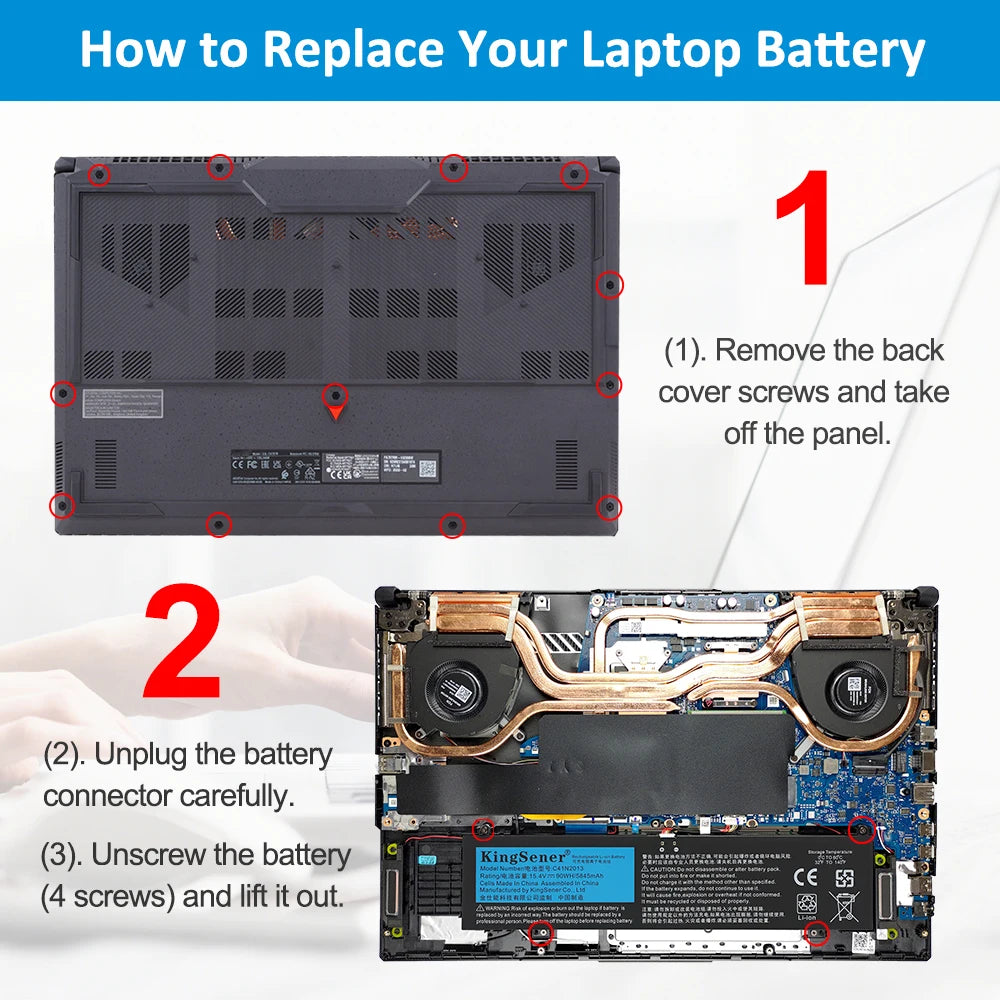 KingSener 90W C41N2013 C41N2013-1 Laptop Battery For ASUS ROG Strix G513 G513IM G713 G713IM G713QM Rog G533 G533QM G533QR G733ZM
