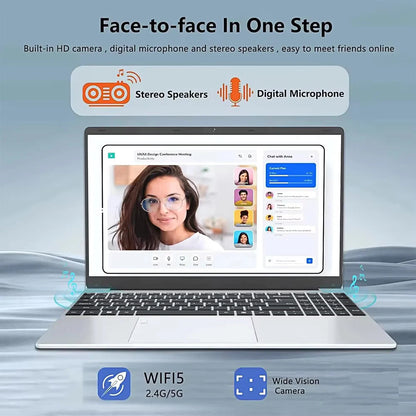 2025 15.6" Windows 11 Pro Laptop Computer Intel Core i9 10980HK 16GB 1TB Laptops Office Computer Fingerprint Unlock Notebook PC