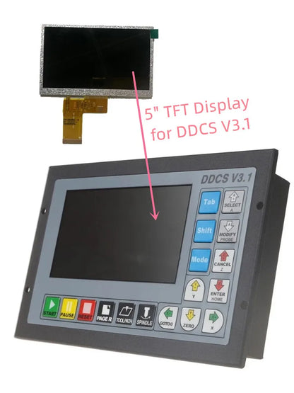 CNC Parts TFT Screen Full Color Display Screen CNC Motion Controller DDCSV3.1 DM500 CNC controllers