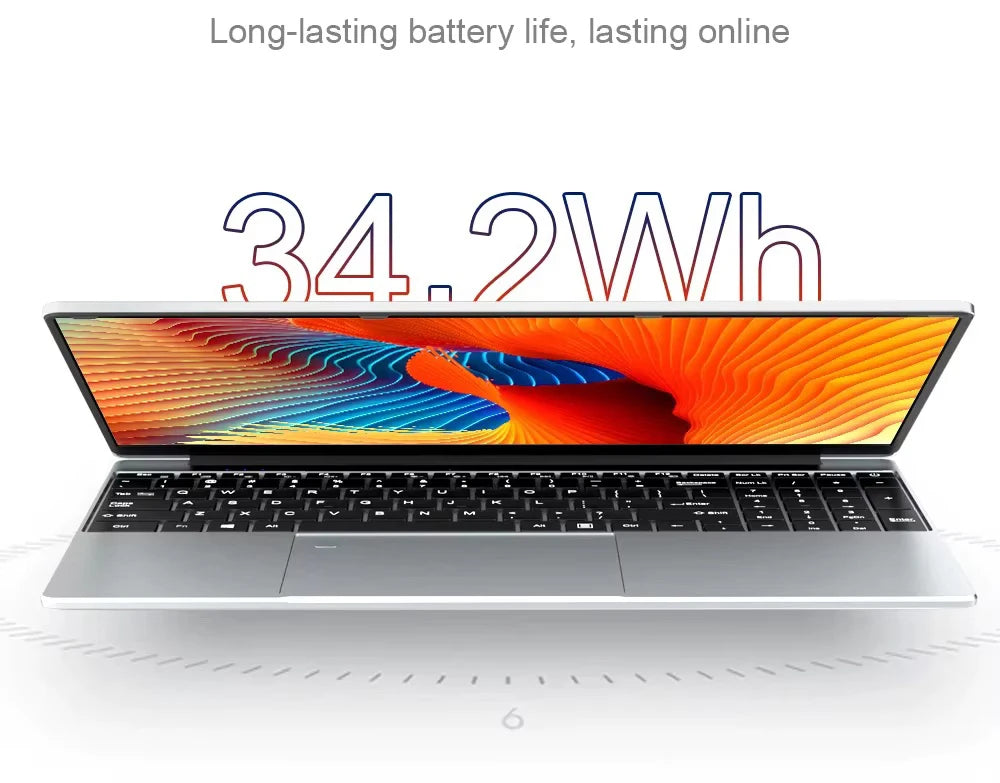 2025 15.6" Windows 11 Pro Laptop Computer Intel Core i9 10980HK 16GB 1TB Laptops Office Computer Fingerprint Unlock Notebook PC