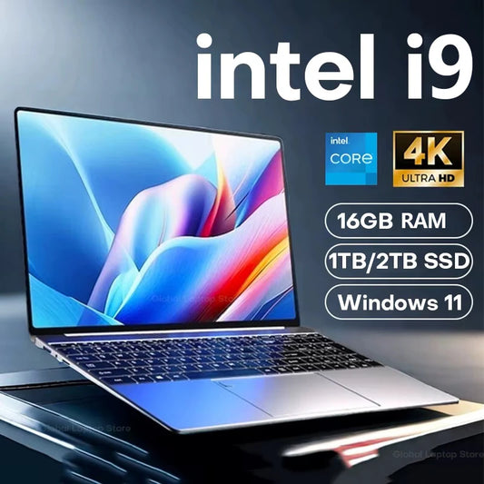 2025 15.6" Windows 11 Pro Laptop Computer Intel Core i9 10980HK 16GB 1TB Laptops Office Computer Fingerprint Unlock Notebook PC