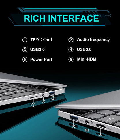 2025 15.6" Windows 11 Pro Laptop Computer Intel Core i9 10980HK 16GB 1TB Laptops Office Computer Fingerprint Unlock Notebook PC