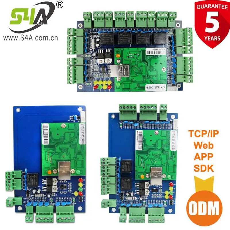 S4A Four Door Network Access Control Panel Board With Software Communication Protocol TCP/IP Board Wiegand Reader for 4 Door Use