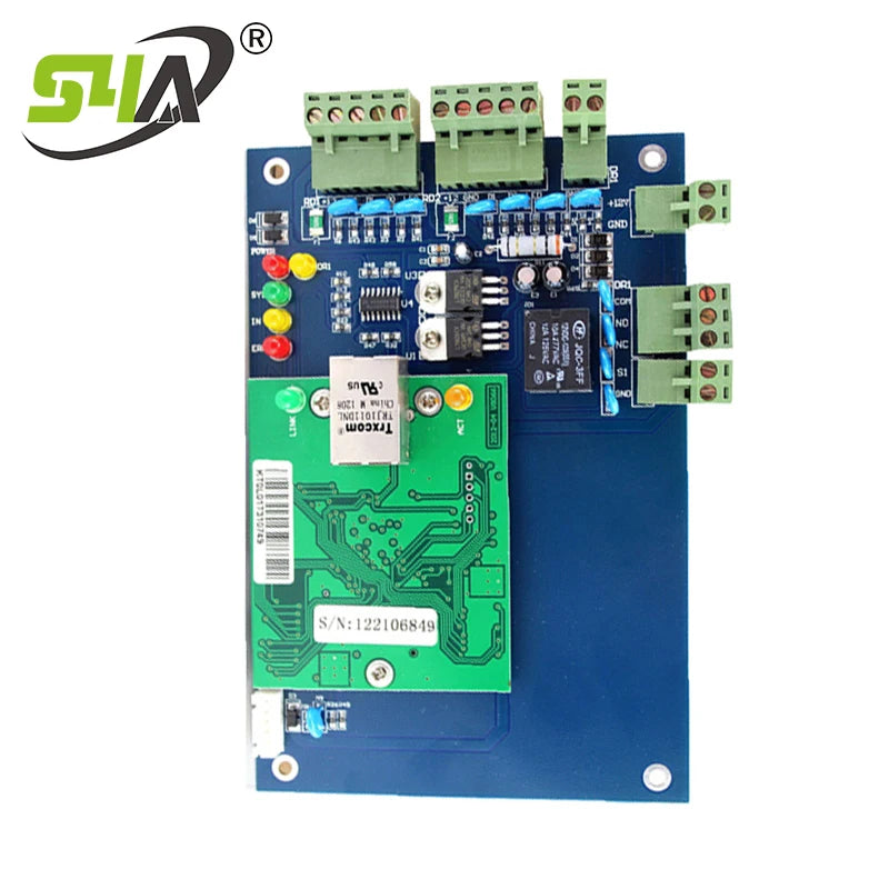 S4A Four Door Network Access Control Panel Board With Software Communication Protocol TCP/IP Board Wiegand Reader for 4 Door Use