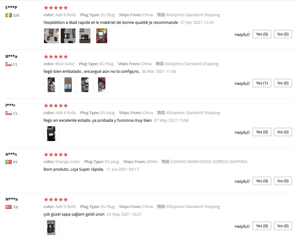 PT-210 58mm 2'' Inch Mini Portable Thermal Printer Wireless Receipt POS Maker Machine Bluetooth for Windows Android iOS Printing