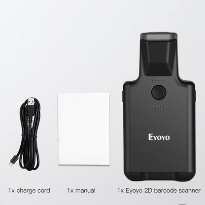 Eyoyo EY-017P 2D Back Clip Bluetooth Barcode Scanner Portable Barcode Reader Data Matrix 1D 2D QR Scanner Android IOS Phone