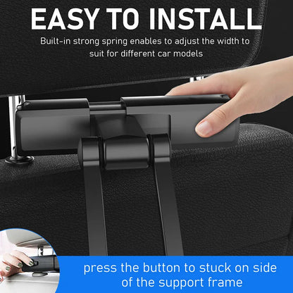 Universal Car Back Seat Headrest Tablet Phone Holder Stand Support For Iphone Ipad Mini 4.7-12.3 Inch 360 Rotation Tablet Mount
