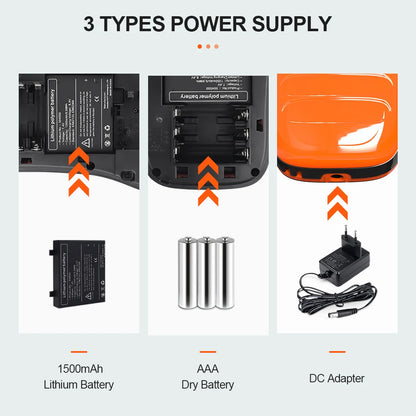 Portable Label Maker PS100E Label Printer Automatic Cutting Industrial Label Machine with 5PK 12mm Label for Brother TZe231 Tape