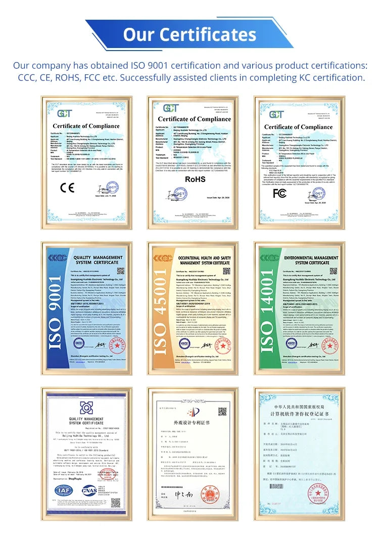 100" 85" 75" 65"55"43"4K Lcd M onitors Totem Led Display Smart Board Kiosk Stands Advertising Screen Digital Signage And Display