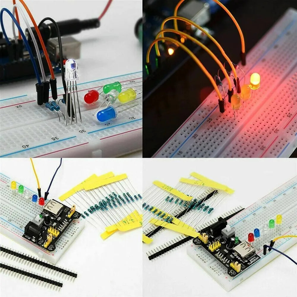 DIY Project Starter Kit For Arduino  Kit Electronic DIY Kit Electronic Component Set With Box 830 Tie-points Breadboard