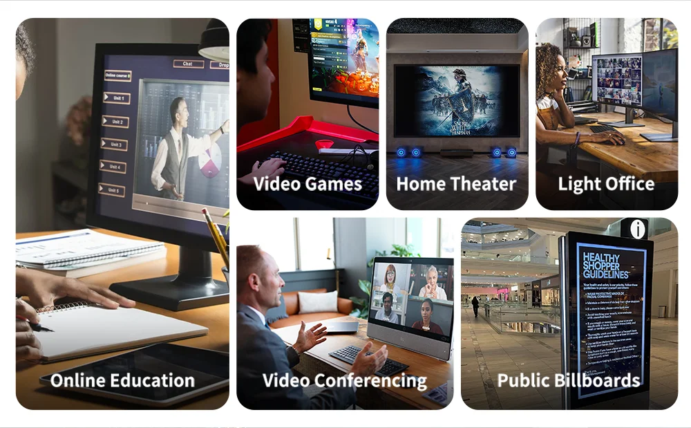 TexHoo Mini PC Computer Gaming AMD Ryzen7 5800H Pocket Dual HDMI LAN WIFI6 Windows 11 Pro NUC Office DDR4 NVMe Four Display