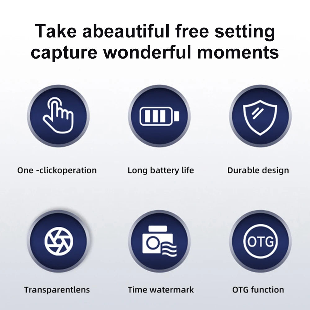 0.96''Mini 1080P Digtal Camera with Small Screen Bodycam Compact Portable Retro Kids Camcorder Video Recorder Support TF Card