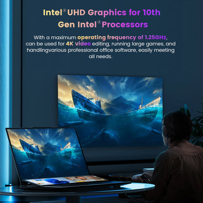 N-one NBook Fly 16+14 Inch Touch Screen Intel Xeon W-10885M Laptop 16GB+1TB SSD(Up to 5.3GHz) Gaming Computer Business Notebo