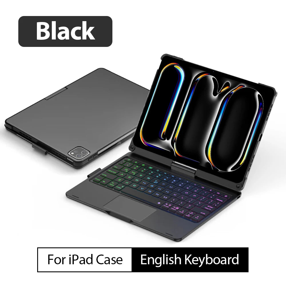 Magic Keyboard Case For Ipad Pro 13 11 12.9 2024 Mini 6 Air 5 4 M4 M2 10 9 9th 10th Generation 10.9 10.2 Funda Cover Accessories
