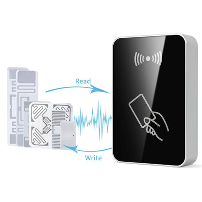 RFID UHF Reader 860-960Mhz RFID UHF Desktop Write Tag Reader USB Keyboard Output for ISO18000-6C EPC Gen2 Free Software SDK