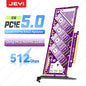 JEYI PCIe 5.0 X16 Quad M.2 Expansion Card - 4-Bay NVMe RAID 0/1/5/JBOD | 512Gb/s Speed | 8TB per SSD | PCIe 4.0/3.0 Compatible
