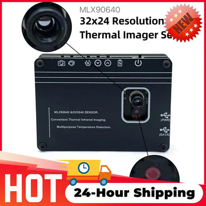 3.5 Inch Thermal Infrared Camera -40-450℃ Measurement 32x24 Pixel Thermal Imaging Camera Infrared Thermal Imager for Electrical