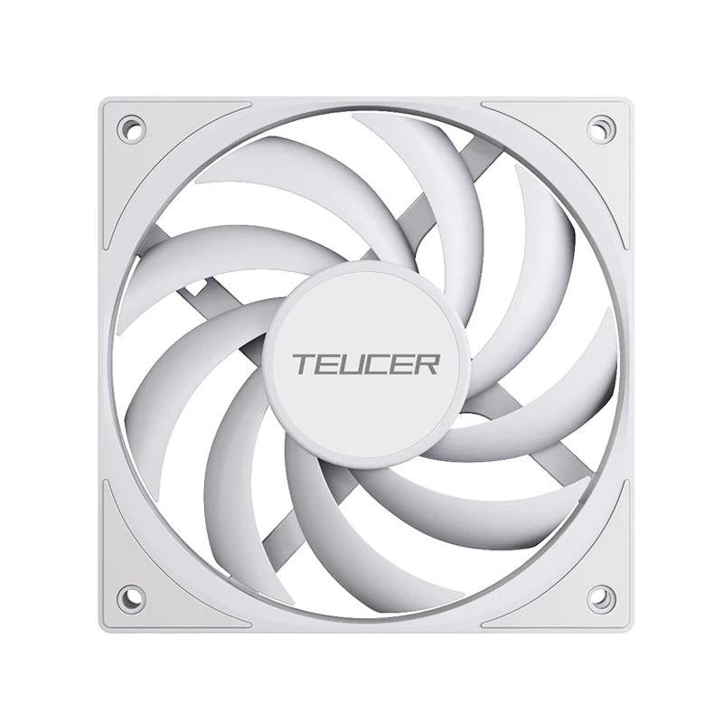 TEUCER UT-12015 PC Fan 120x120x15mm Slim FDB Bearing Case Fan with PWM Sharing Technology (PST), Quiet Motor, 800–2400 RPM