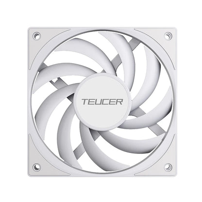 TEUCER UT-12015 PC Fan 120x120x15mm Slim FDB Bearing Case Fan with PWM Sharing Technology (PST), Quiet Motor, 800–2400 RPM
