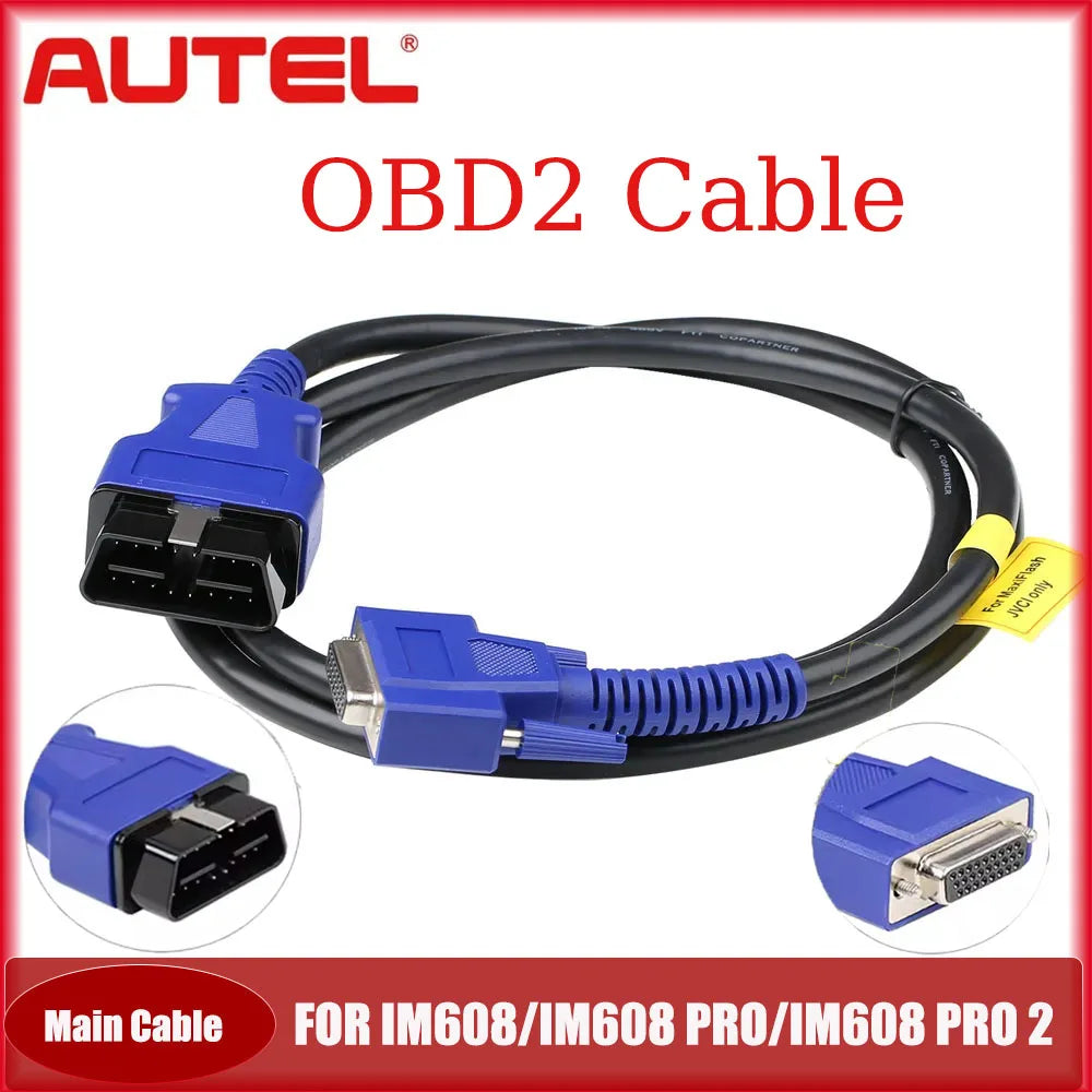 Newest AUTEL IM608/IM608 PRO/IM608 PRO 2 update Diagnostic Scanner tools Main Cable for car cable Vehicle usb accessories cables