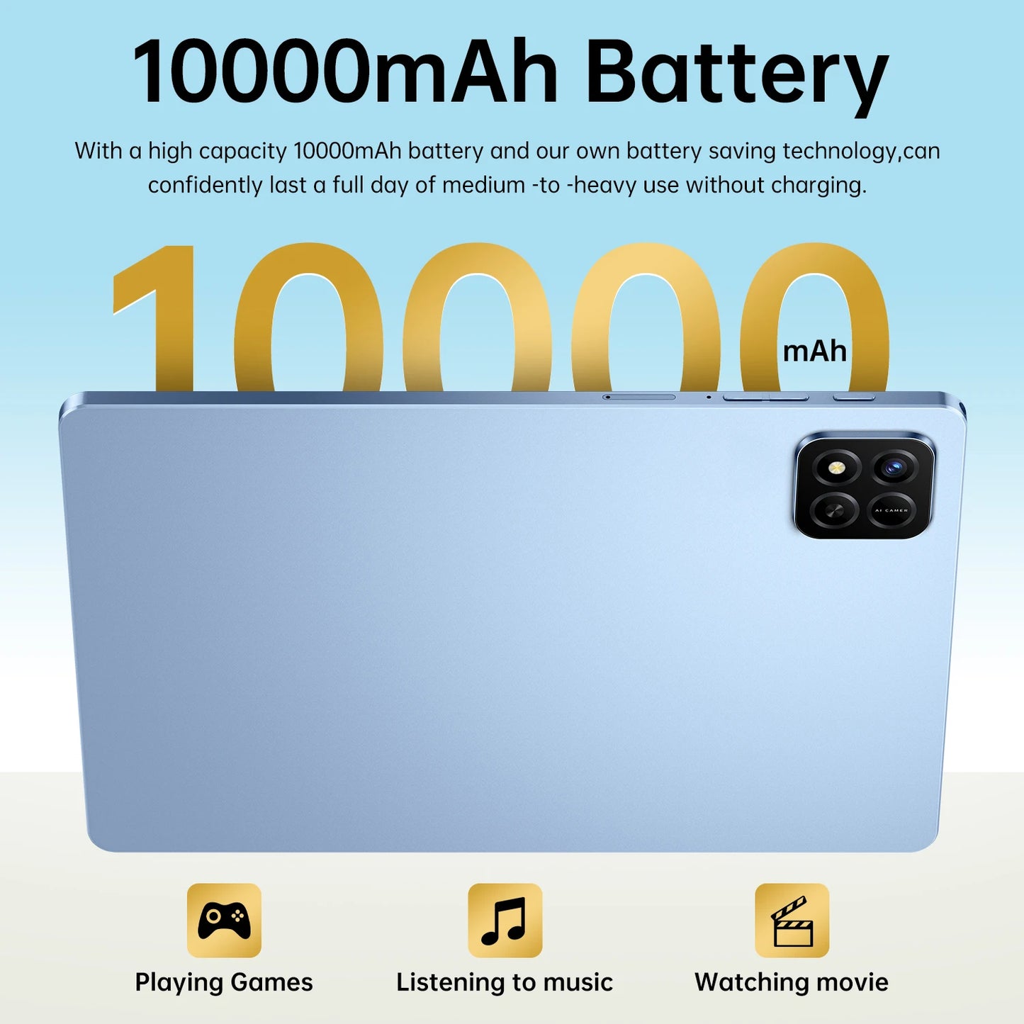 2025 New Original Tablet Pad 7 Pro Snapdragon 10.1inch High-Definition Screen Global 10000mAh 5G Dual Card WiFi Tablet