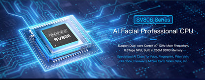 5.5-inch Aluminum Alloy Biometric Face Palm QR RFID Access Control Terminal with Video Intercom Cloud PC Software TCP/IP USB