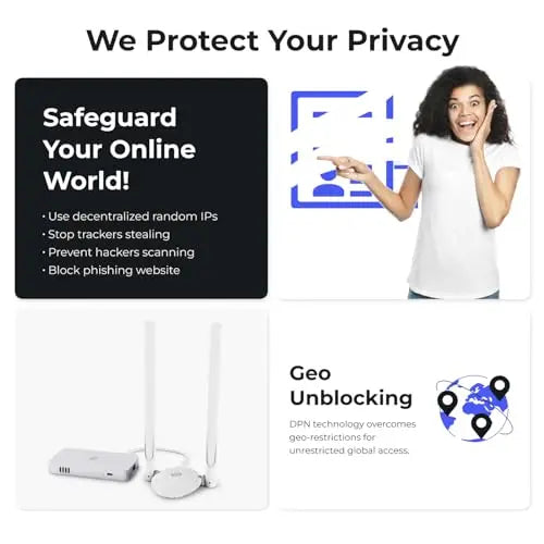 Deeper Connect Smart coin Mining VPN/DPN Router web3.0 miner Decentralized VPN  Hardware  Globla Unlimited Auto Switch IP