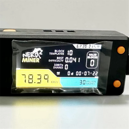 SuperDeals NerdMiner V2 78kh/S Hashrate Bitcoin Nerd Miner BTC Lottery Miner Solo Btc Crypto Miner Mining Machine with Display