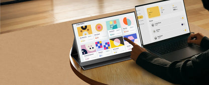 UPERFECT 15.6 inch Portable Monitor Touchscreen 1080P 10-Point Touch Gaming Display With Protective Sleeve VESA For Laptop Phone