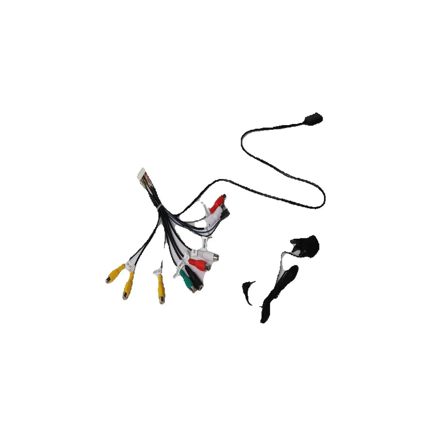 Car Android Radio 20 Pin RCA Output Cable and Microphone FOR Teyes Universal Adapter Car Accessories