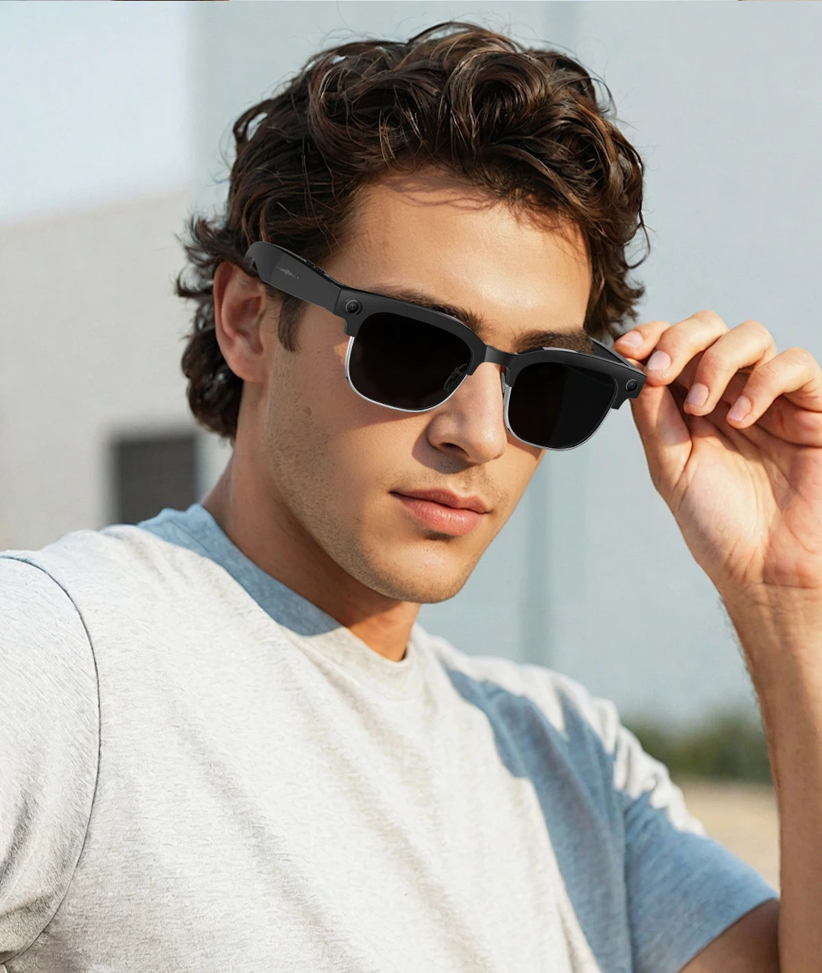 AI Smart Translation Smart Glasses 8 Million HD Camera Optical Image Stabilization Dual Microphone Noise Reduction Smart Glasses