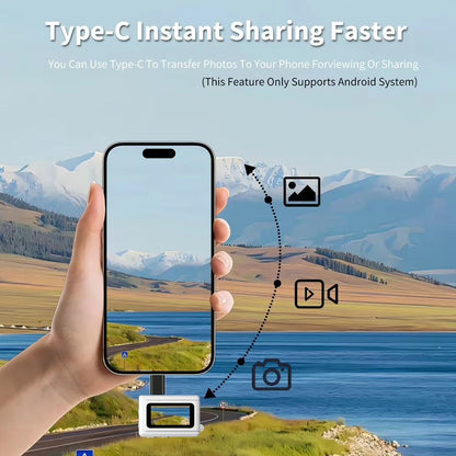 0.96''Mini 1080P Digtal Camera with Small Screen Bodycam Compact Portable Retro Kids Camcorder Video Recorder Support TF Card