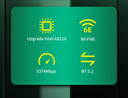 comfast Intel AX200/AX210 WiFi 6E 2.4GHz/5GHz/6GHz Network Adapter 5400Mbps Bluetooth 5.3 For Laptop Ultra-Low Latency M.2/NGFF