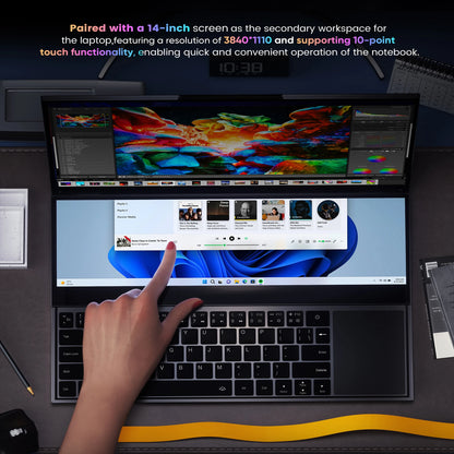 N-one NBook Fly 16+14 Inch Touch Screen Intel Xeon W-10885M Laptop 16GB+1TB SSD(Up to 5.3GHz) Gaming Computer Business Notebo