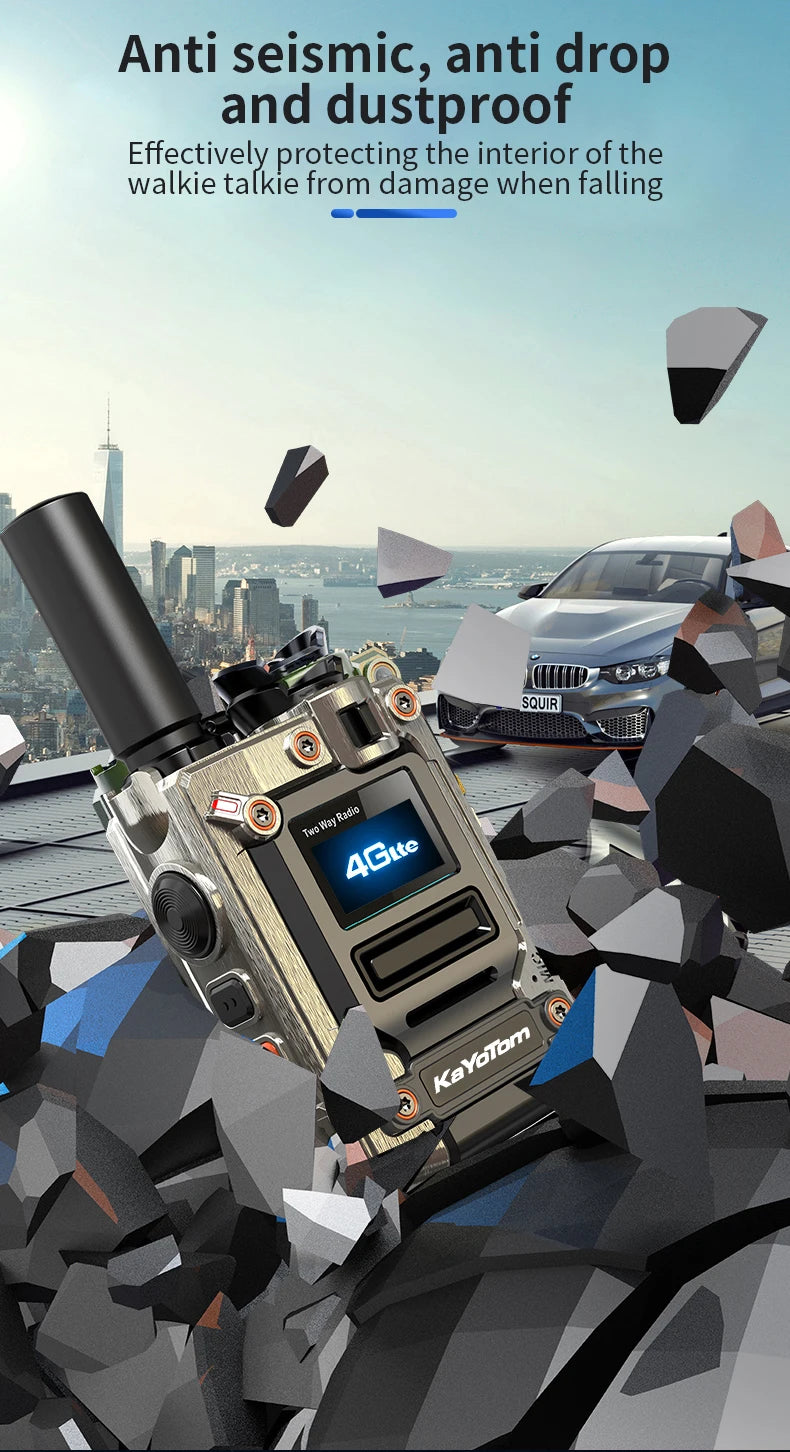 KaYoTom M08 Global Walkie Talkie & 4G POC Radio - Unlimited Range