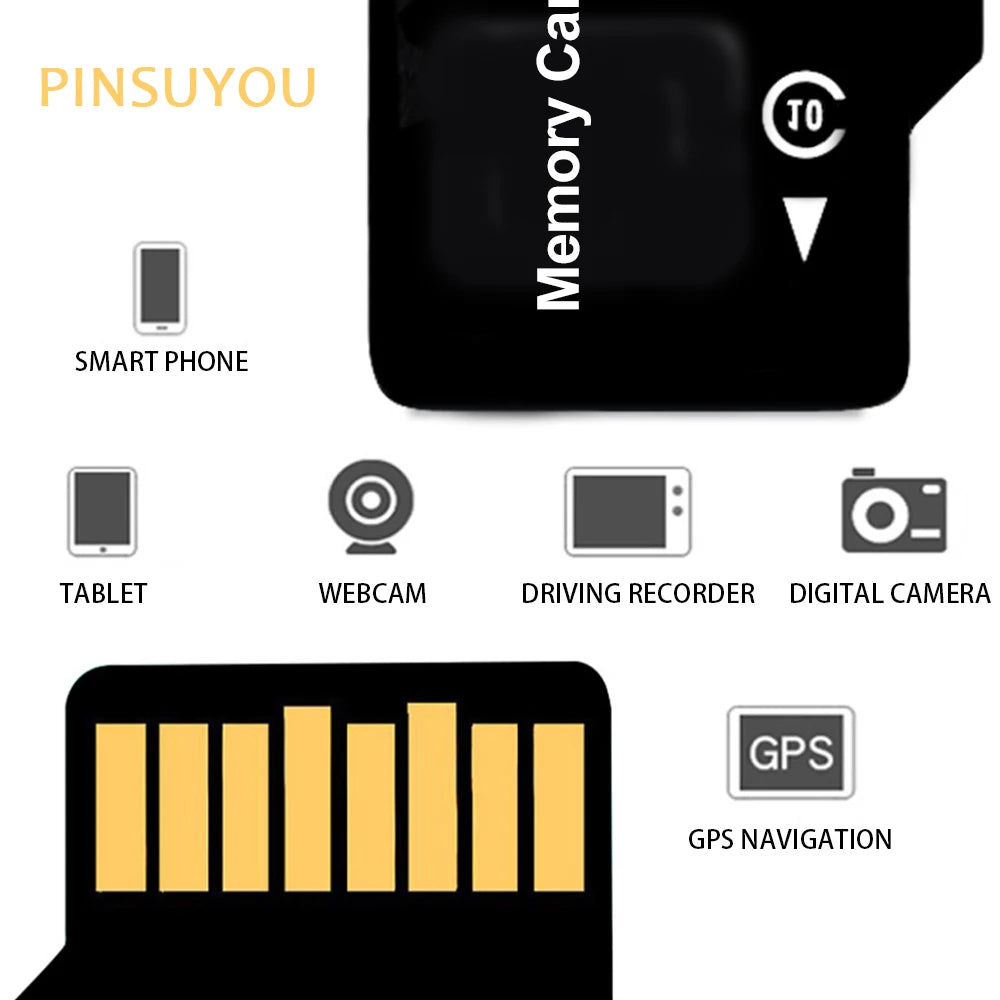 30 pcs/lot SD card 64GB 32GB class10 high speed smart tf sd 16GB 8GB 4GB memory card for phone/PC/camera with white box for gift