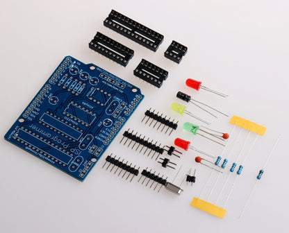 ATtiny13A  ATtiny84 ATtiny85 ATtiny2313 ATMEGA328P AVR ISP Programming Board Soldering Kit for Arduino Uno R3