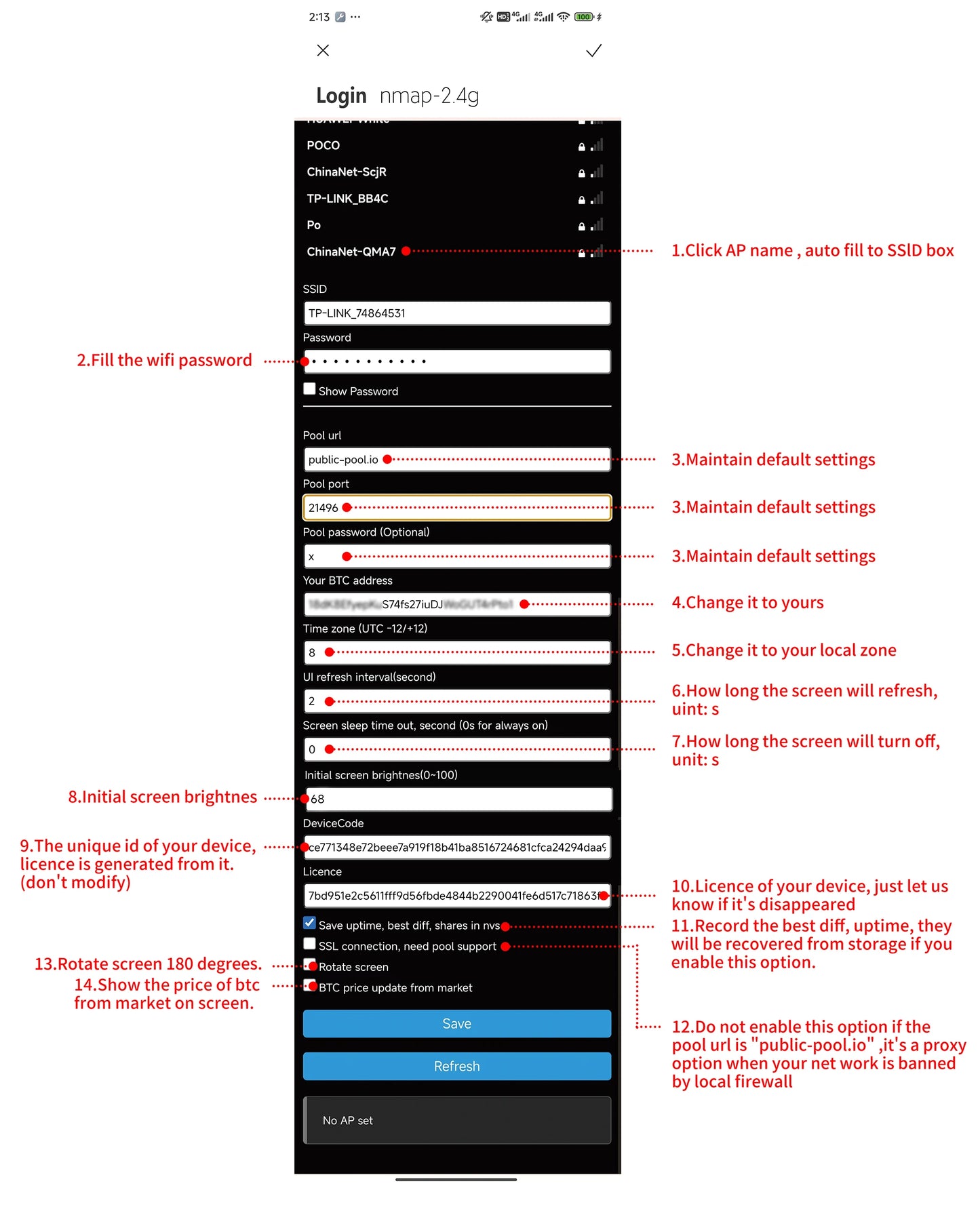 Bitcoin Solo Lottery NMMiner Hashrate 412KH/s Lucky Miner for computer nerd 2.8 inch Smart Display Crypto ESP32-2432S028R DROOM