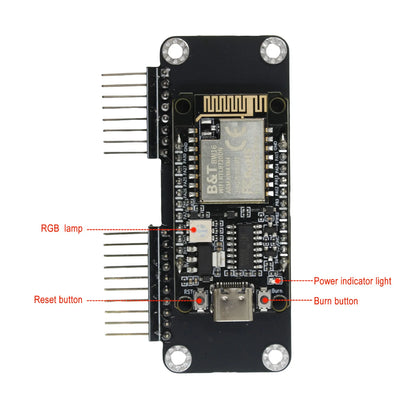 Flipper Zero 2.4G&5G Dual-Band WiFi Devboard, BW16 RTL8720DN Board, Wireless Expansion Board(Support Momentum Firmware Only)
