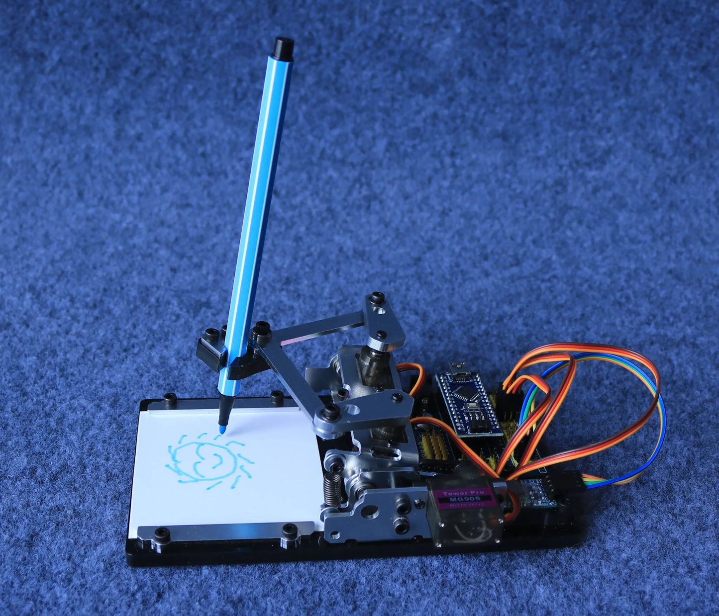 Arduino Drawing Board Robotic Arm,diy Drawing Robot,programming Learning Kit for University and High School Students,APP Control