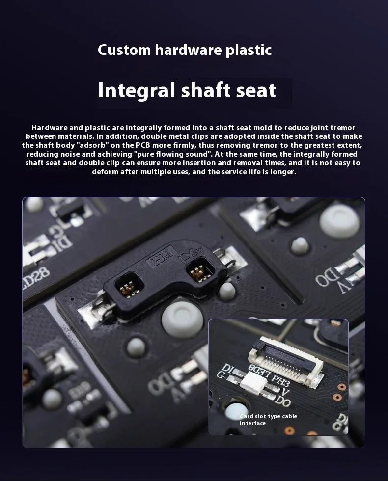 Riccks RS8 V2 Wireless Gaming Mechanical Keyboard Bluetooth 2.4G Wired 8000mAh RGB Hotswap Support QMK-VIA Keyboard for pc Gamer