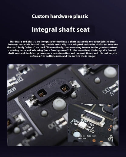 Riccks RS8 V2 Wireless Gaming Mechanical Keyboard Bluetooth 2.4G Wired 8000mAh RGB Hotswap Support QMK-VIA Keyboard for pc Gamer