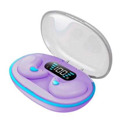 BT 5.3 Stereo Headphones Touch Control Invisible Sleep Earphones IPX5 Waterproof Sense-Free Micro Sleep Earbuds for Better Sleep