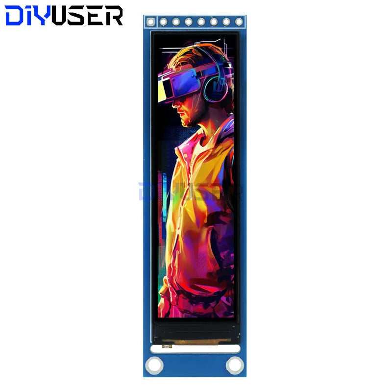 DIYUSER 2.25-inch TFT LCD ST7789 small screen 76*284 module LCD full view SPI color screen