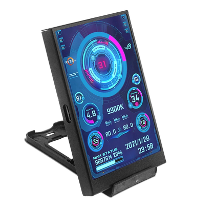 3.5 Inch Type-C Secondary Screen for Computer CPU RAM GPU HDD Monitor 320*480 IPS LCD ISB Display TURZX Software NO AIDA64