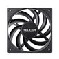 TEUCER UT-12015 PC Fan 120x120x15mm Slim FDB Bearing Case Fan with PWM Sharing Technology (PST), Quiet Motor, 800–2400 RPM