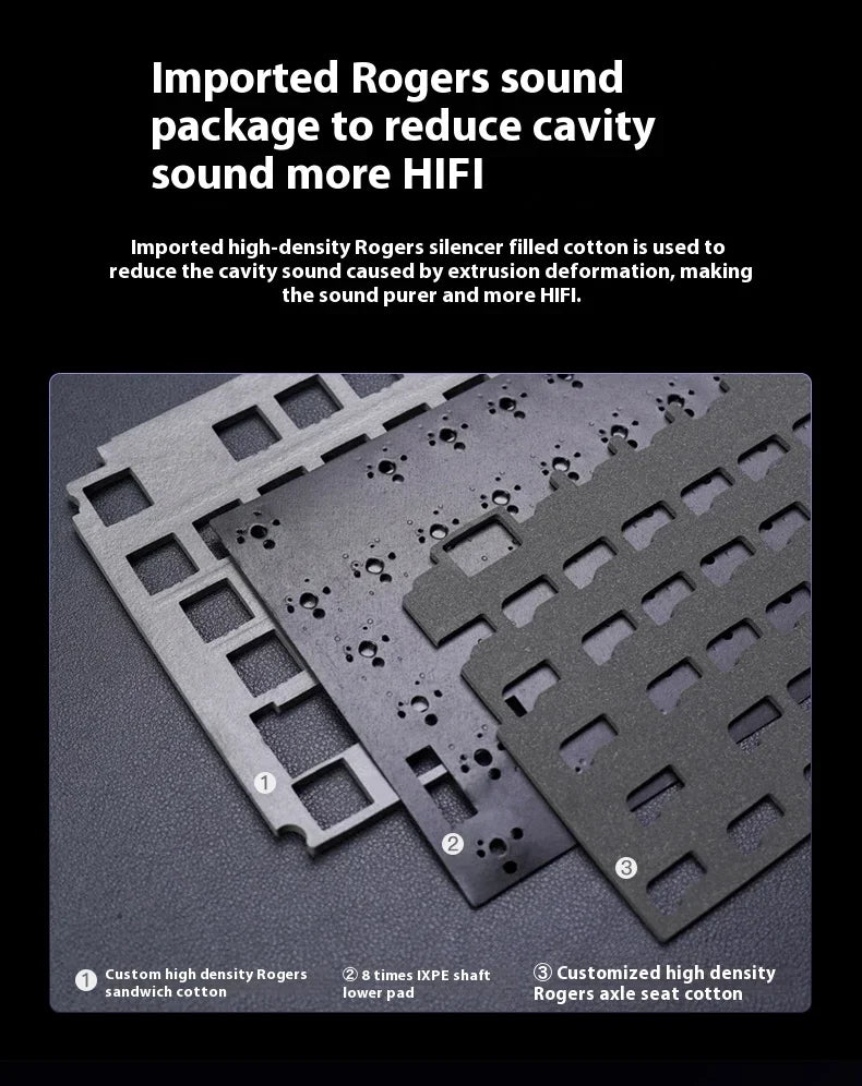 Riccks RS8 V2 Wireless Gaming Mechanical Keyboard Bluetooth 2.4G Wired 8000mAh RGB Hotswap Support QMK-VIA Keyboard for pc Gamer