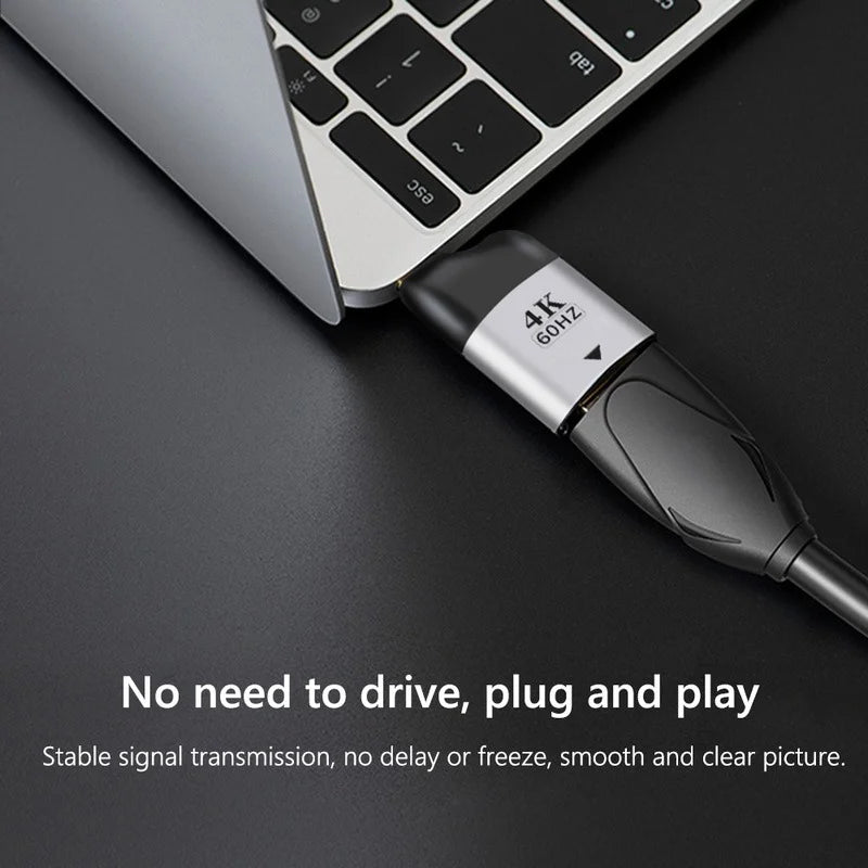 HDMI-compatible USB Type C Adapter to DP/VGA/Mini DP/RJ45 4K/8K 60Hz Vedio Transfer Converter for Laptop Phone Macbook Pro Air